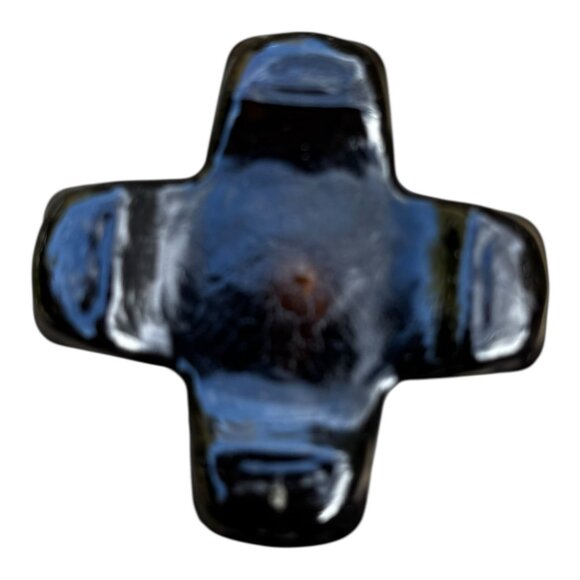 Vtg Amber Glass Römer Humpen Vase Lion Head & Bear Paw Motifs MCM Original Box - Picture 7 of 14